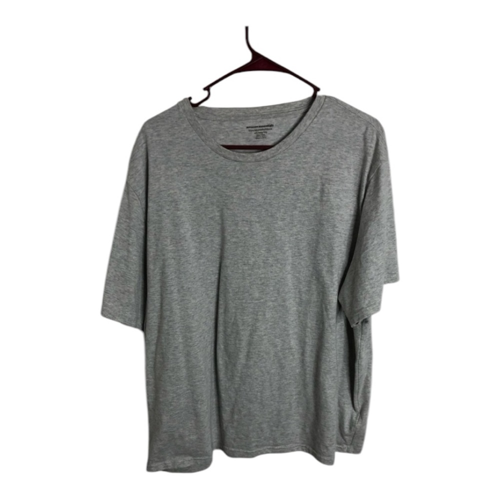 Amazon Essentials Men’s Gray Short Sleeve T-Shirt Slim Fit Size XXL Unisex
